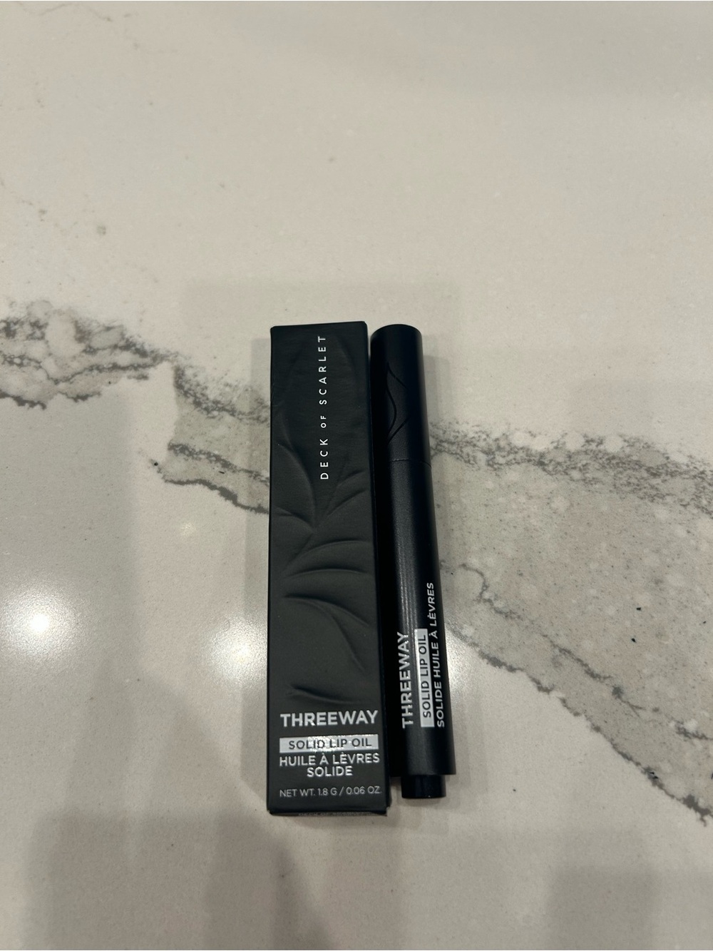 Threeway Solid Lip Oil Stick — Black color natural nectar